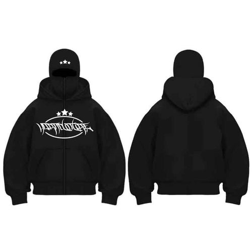 Damen Kapuzenjacke mit hohem Kragen und stylischem Reißverschluss Drune
