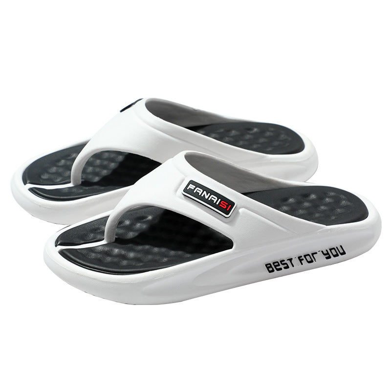 Herren Bequeme und rutschfeste Badesandalen mit ergonomischem Fußbett Drune