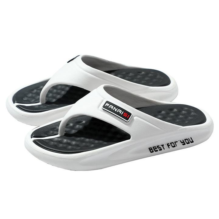 Herren Bequeme und rutschfeste Badesandalen mit ergonomischem Fußbett Drune