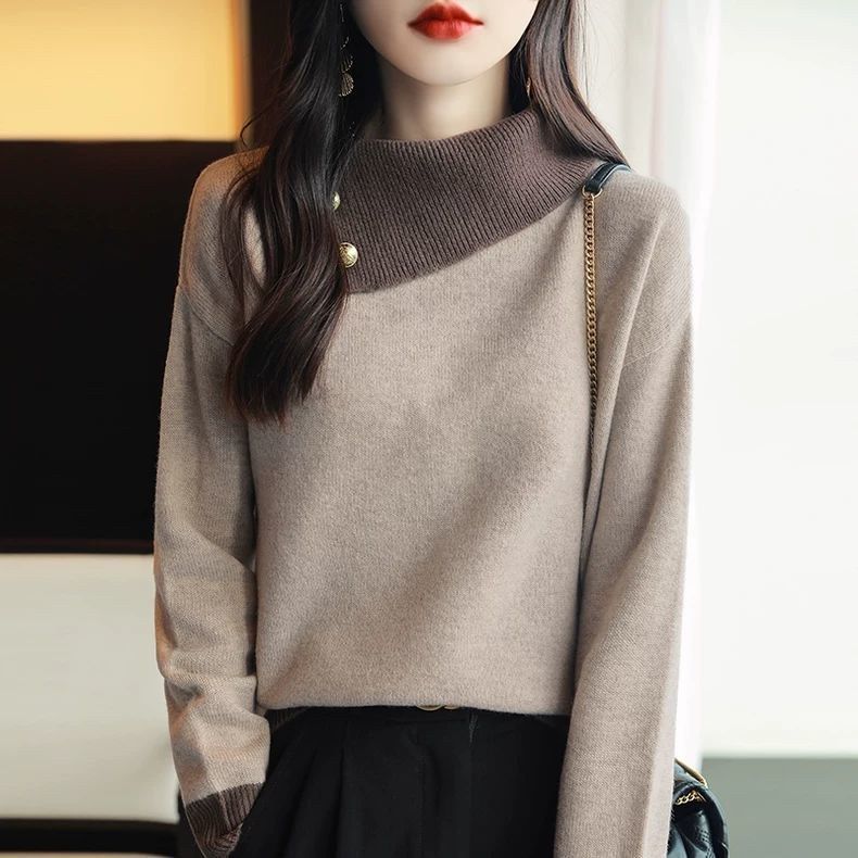 Damen Kuscheliger Rollkragenpullover Drune