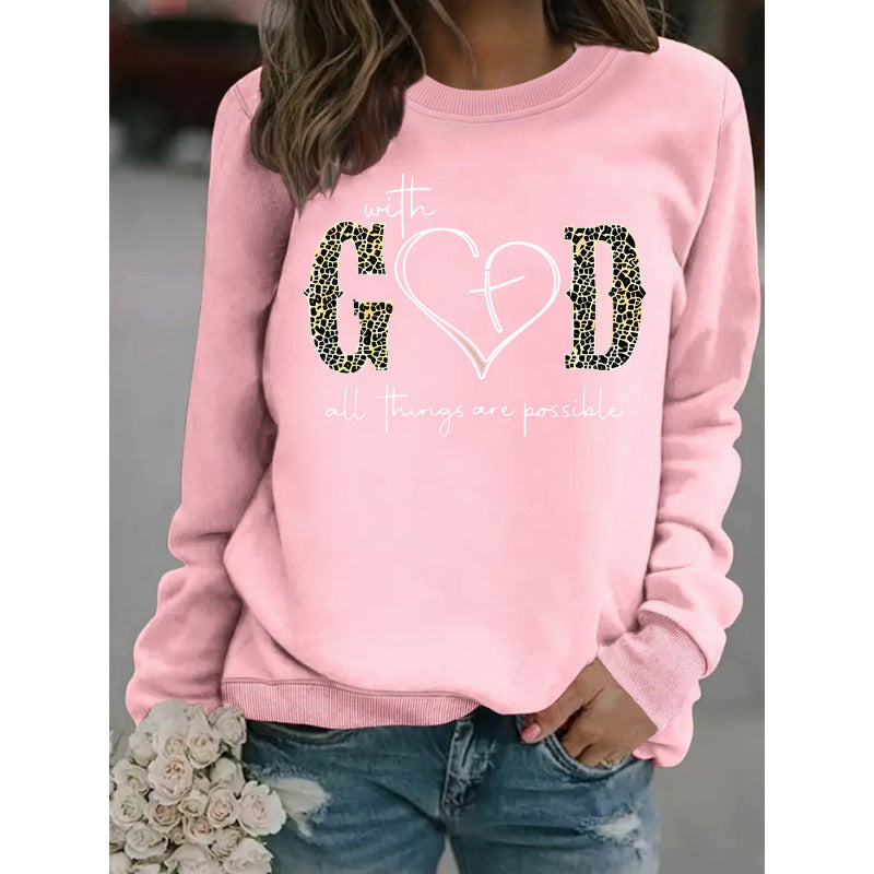 Damen Sweatshirt mit kreativem Modedesign und motivierender Botschaft Drune