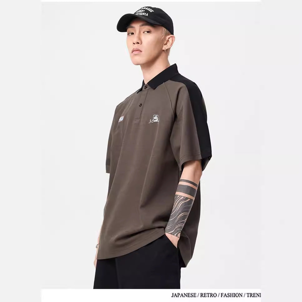 Herren Polo-Shirt mit modernem Strukturdesign und kontrastierenden Akzenten Drune