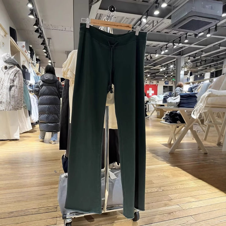 Damen bequeme Lounge-Hose mit verstellbarem Bund Drune
