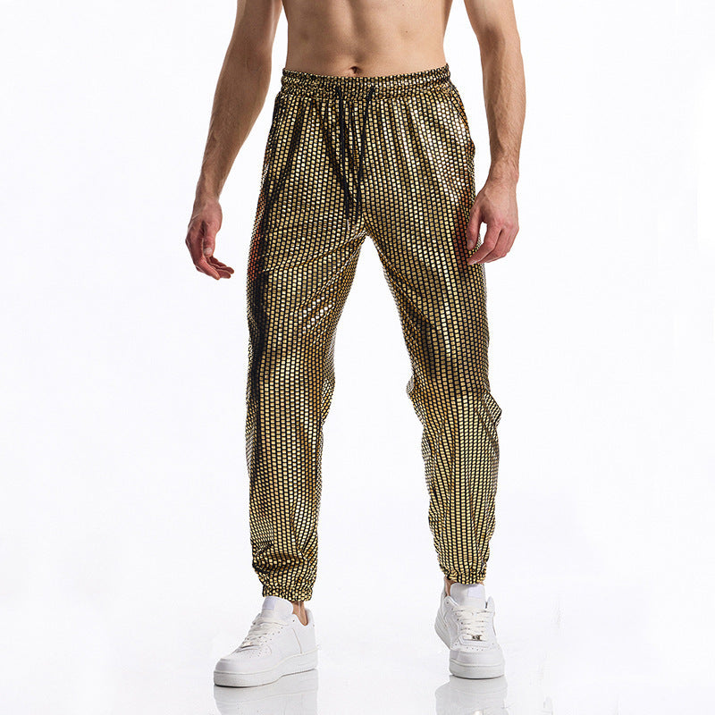 Herren atmungsaktive Jogginghose mit modernem Punktedesign Drune