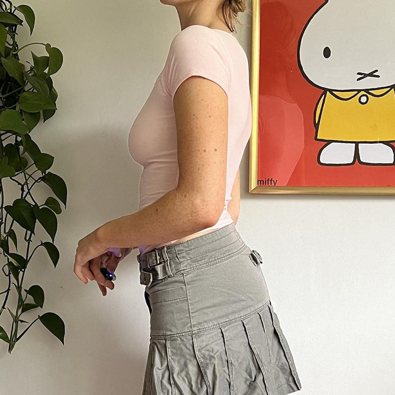 Damen luftiges Trägershirt mit elegantem Cut-out-Design und floralem Druck Drune