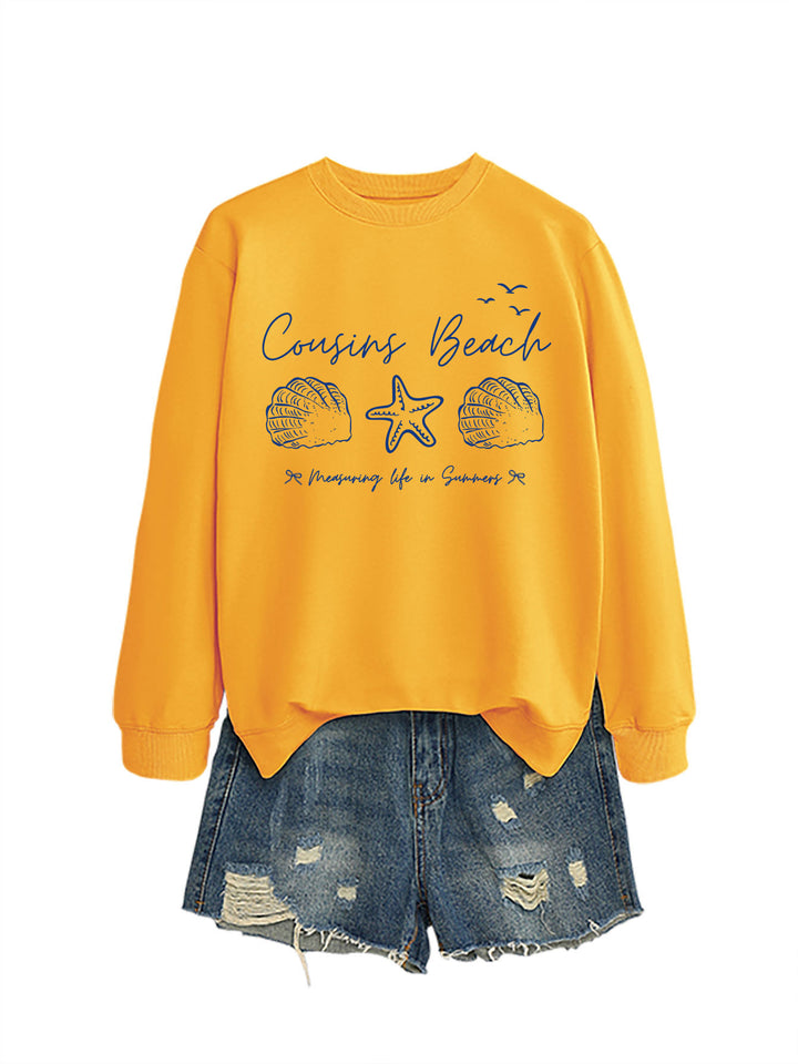 Damen Sweatshirt mit maritimem Motiv und bequemen Schnitt Drune