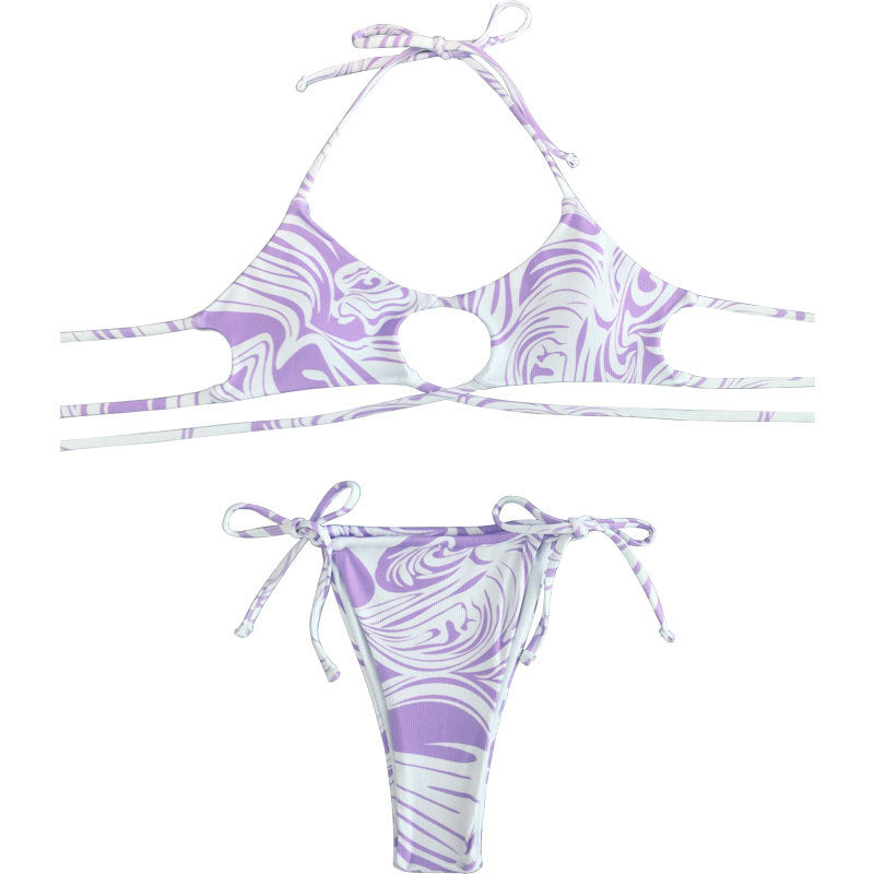 Damen Cut-Out Bikini mit verstellbaren Trägern Drune