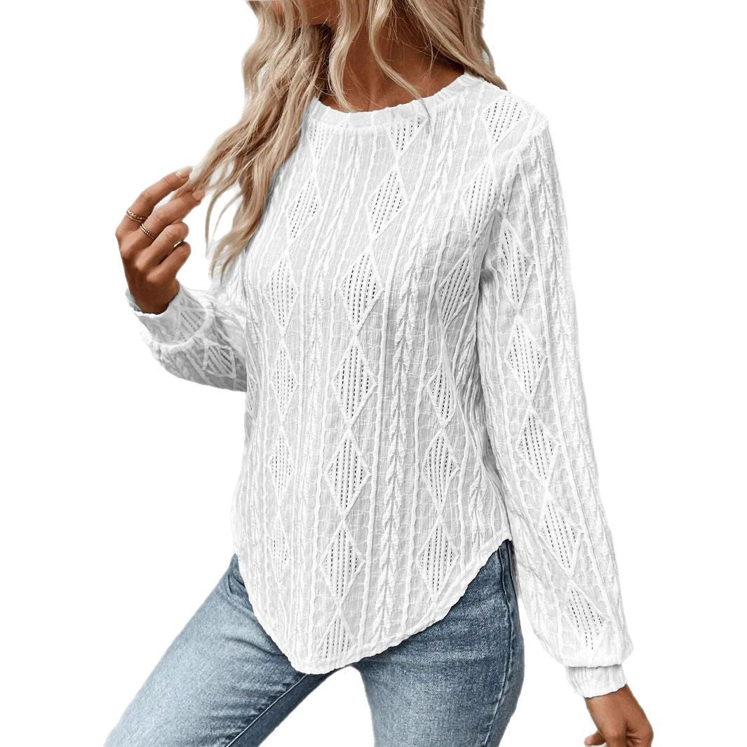 Damen Strickpullover mit strukturiertem Design Drune