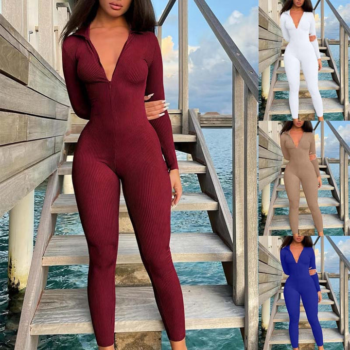 Damen Langärmliger Jumpsuit Drune