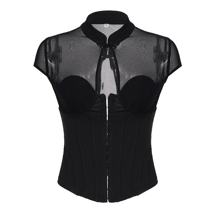 Damen Taillenkorsett mit transparenten Einsätzen und eleganten Details Drune
