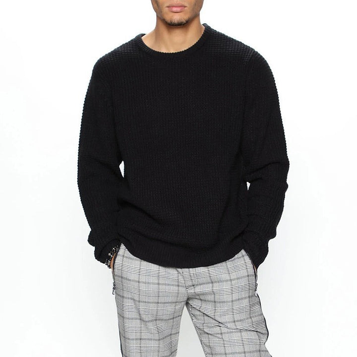 Herren Grobstrickpullover mit modernem Schnitt und kuscheligem Innenfutter Drune