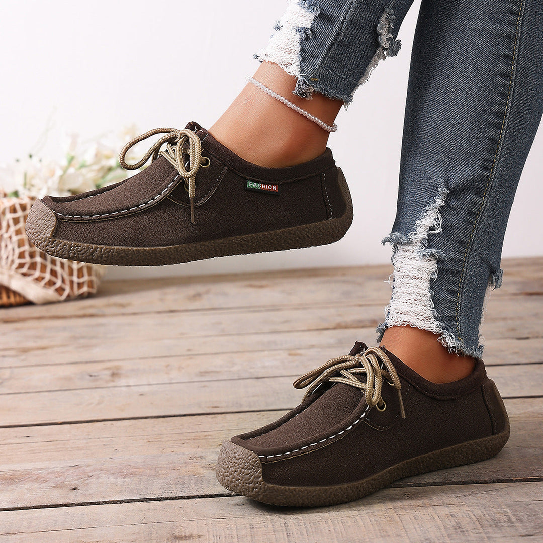 Damen Sneakers im lässigen Design mit komfortabler Schnürung und rutschfester Sohle Drune