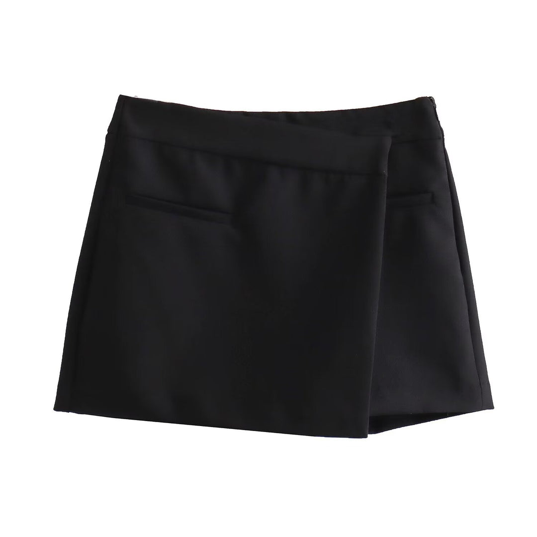Damen eleganter Minirock mit subtilen Taschen und tailliertem Schnitt Drune