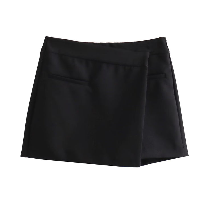 Damen eleganter Minirock mit subtilen Taschen und tailliertem Schnitt Drune