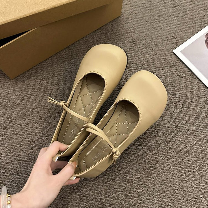 Damen Ballerinas mit elegantem Riemchen und flexiblem Innenfutter Drune