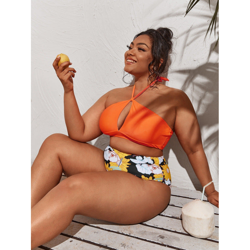 Damen Hochwertiger Cut-Out Bikini mit hohem Taillenslip und verstellbaren Trägern Drune