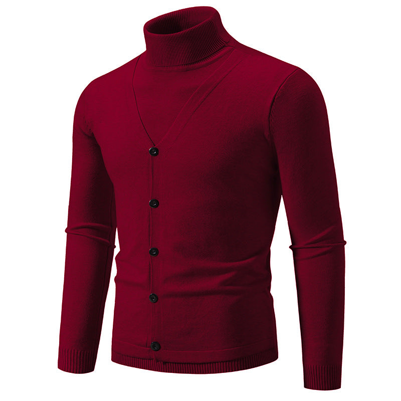 Herren eleganter und kuscheliger Rollkragenpullover Drune