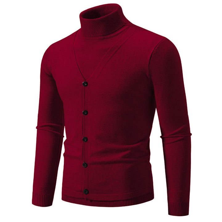 Herren eleganter und kuscheliger Rollkragenpullover Drune