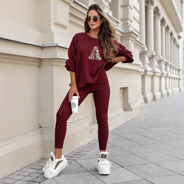 Damen modebewusster Sweatshirt mit tierischem Druck Drune