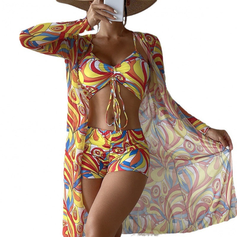 Damen Bikiniset mit lässigem Strandcover Drune