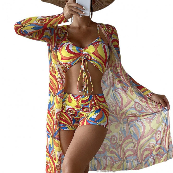 Damen Bikiniset mit lässigem Strandcover Drune