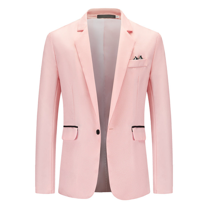 Herren Eleganter Anzugblazer mit feiner Struktur und modernem Schnitt Drune