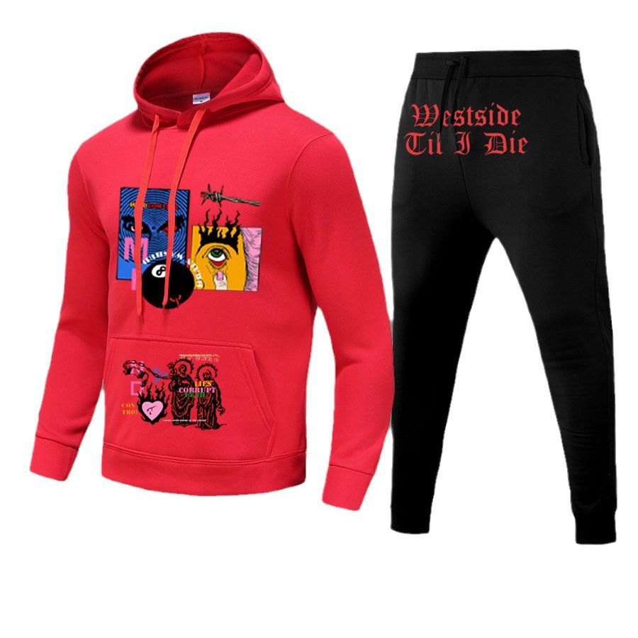 Damen Hoodie und Jogginghose Set mit einzigartigem Grafikinspiration Drune