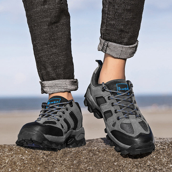 Herren nan robuster Trekkingschuh mit verstärkter Zehenkappe und rutschfester Profilsohle Drune
