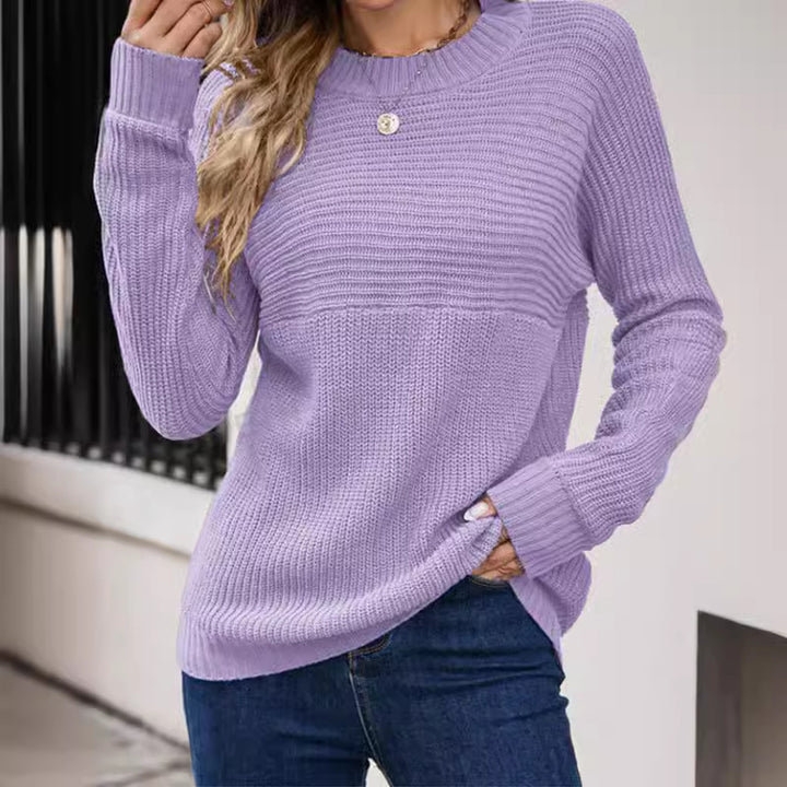 Damen Strickpullover mit lässigem Schnitt und feiner Struktur Drune