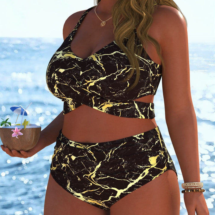 Damen Bikinis mit festem Halt und modischen Mustern Drune