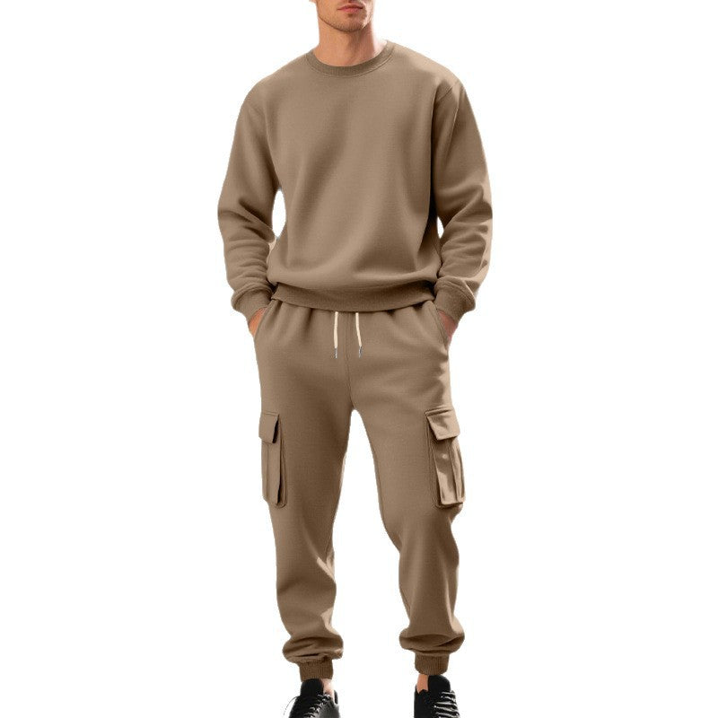 Herren lässiges Sweatshirt und Cargo-Hose Set Drune