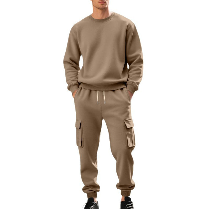 Herren lässiges Sweatshirt und Cargo-Hose Set Drune