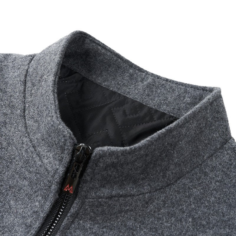 Herren Übergangsjacke mit elegantem Stehkragen und sportlichen Details Drune