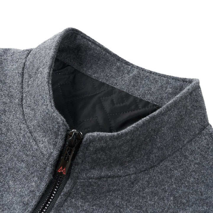 Herren Übergangsjacke mit elegantem Stehkragen und sportlichen Details Drune