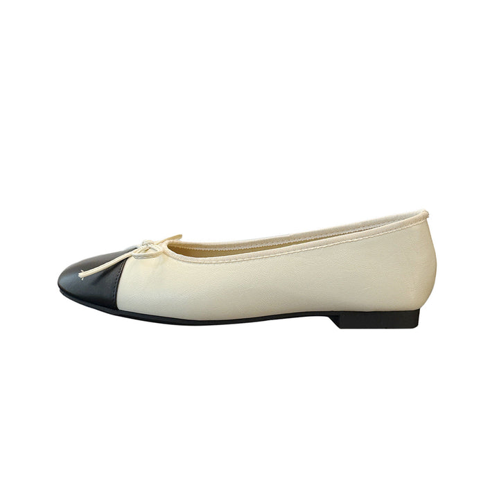 Damen Ballerinas mit modischem Schleifen-Detail und eleganter Farbkontrast Drune