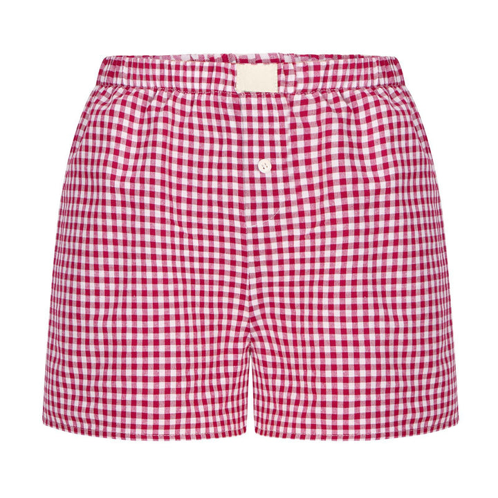 Damen lässige Karohose Drune