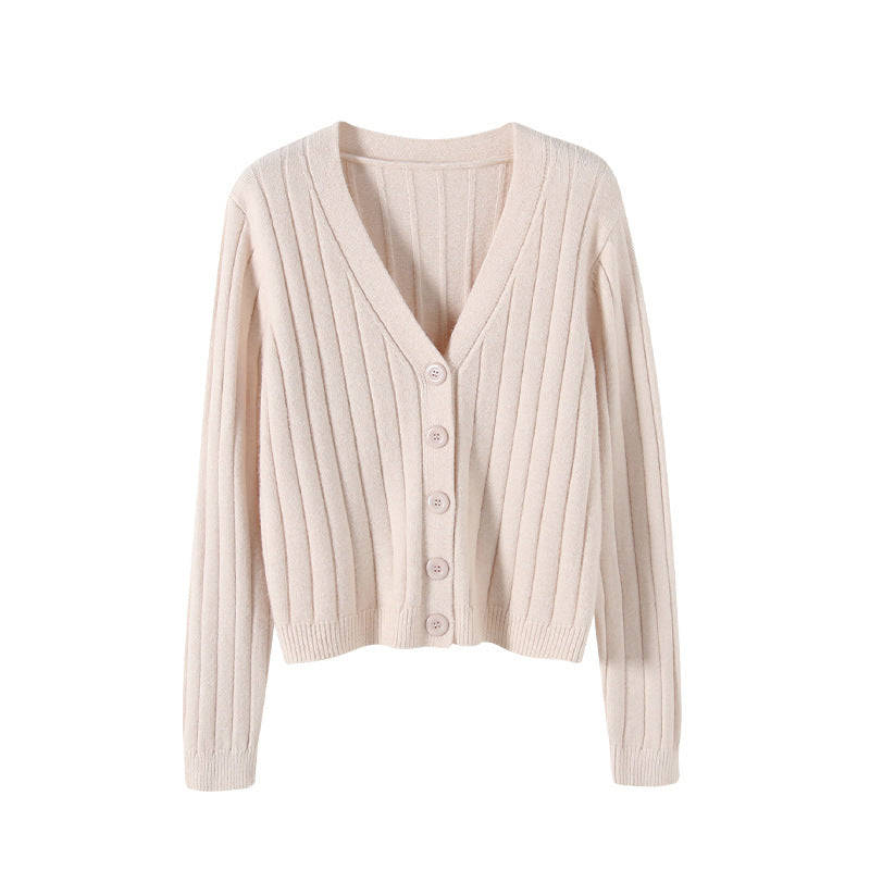 Drune | Schnürgestrickter Pullover mit V-Ausschnitt für Damen