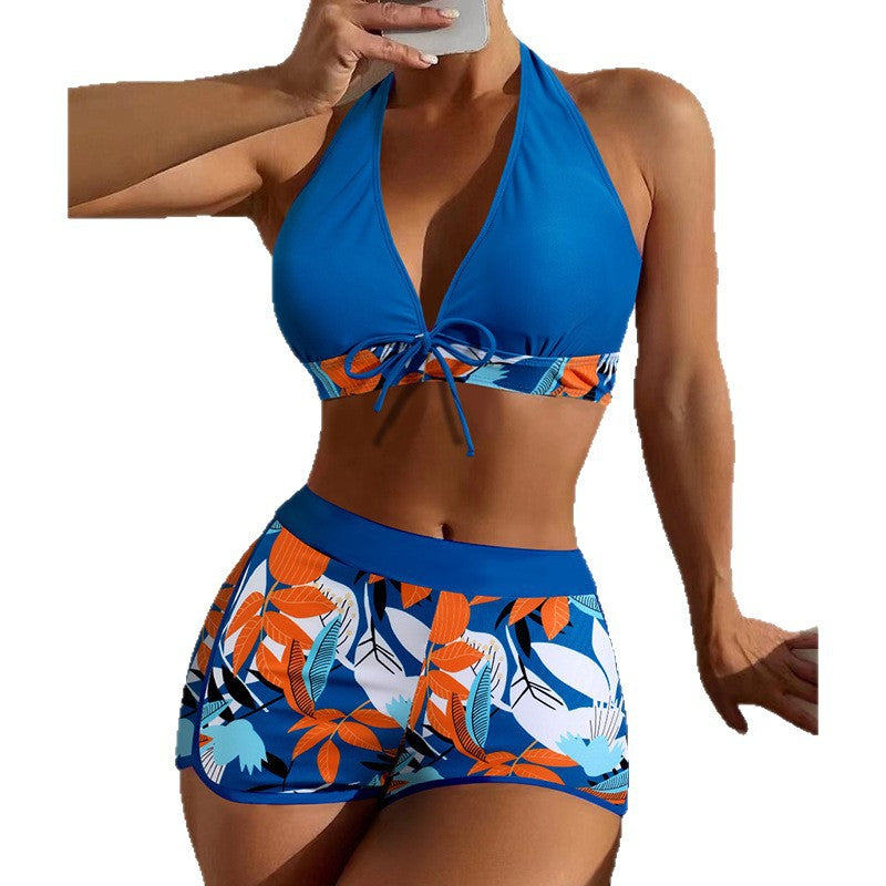 Damen Bikini-Set mit modischem Neckholder-Design und sportlichem High-Waist-Schnitt Drune