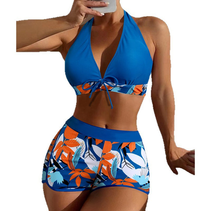 Damen Bikini-Set mit modischem Neckholder-Design und sportlichem High-Waist-Schnitt Drune