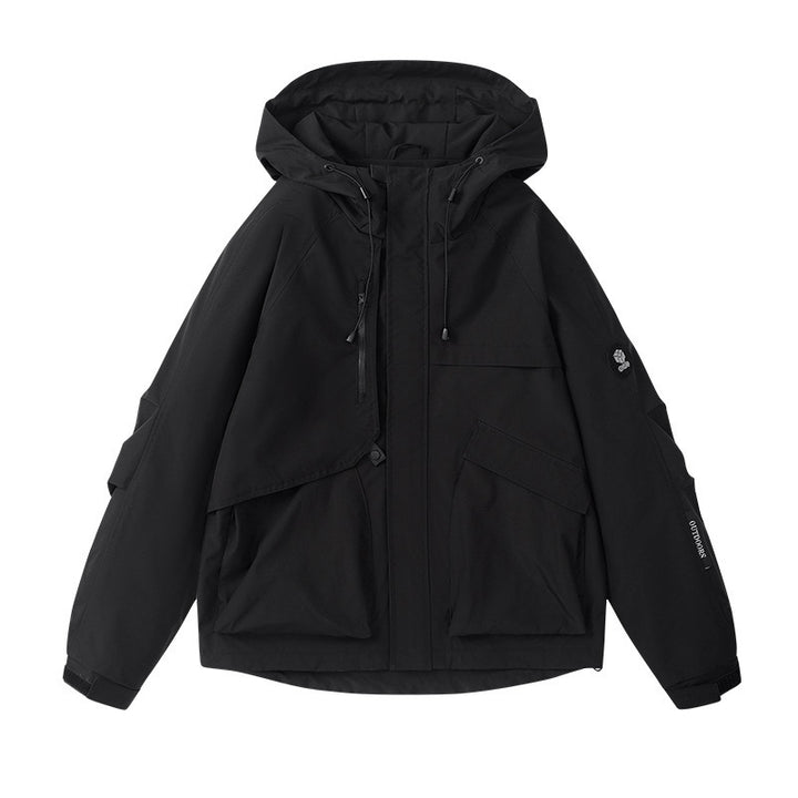 Damen technische Outdoor-Jacke mit atmungsaktiver Membran und verstellbarer Kapuze Drune