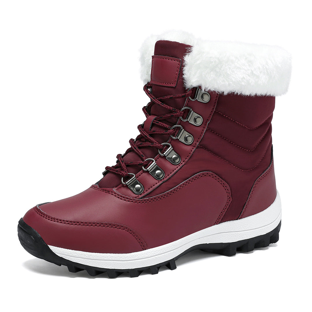 Damen Wasserfeste Winterstiefel mit Kuschelfutter Drune