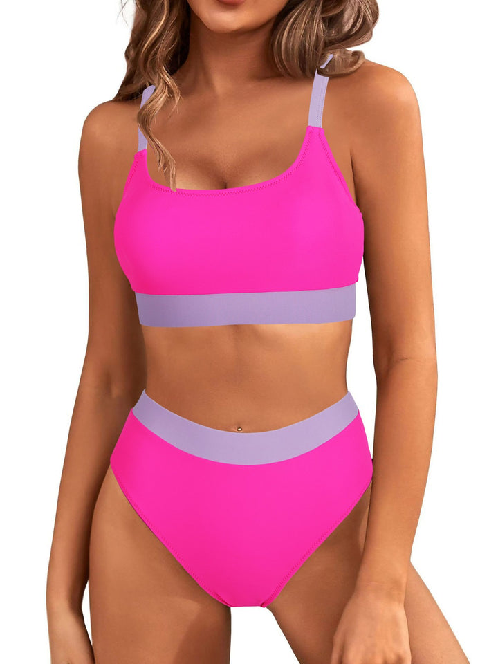 Damen Hochtaillierter Bikini mit sportlichem Schnitt Drune