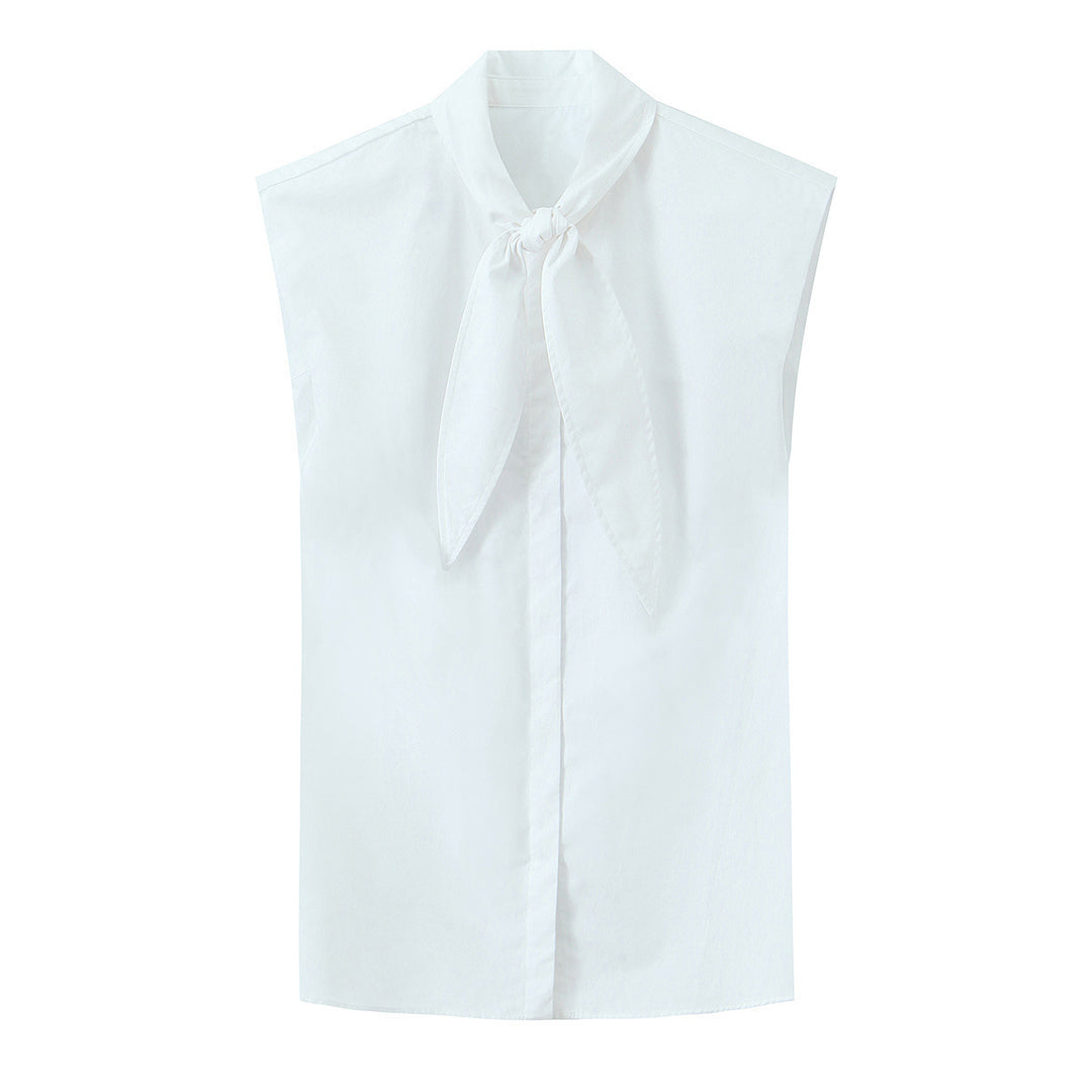 Damenbluse mit Schleifenkragen Drune