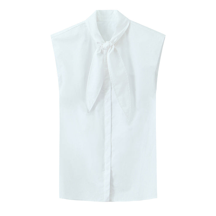 Damenbluse mit Schleifenkragen Drune