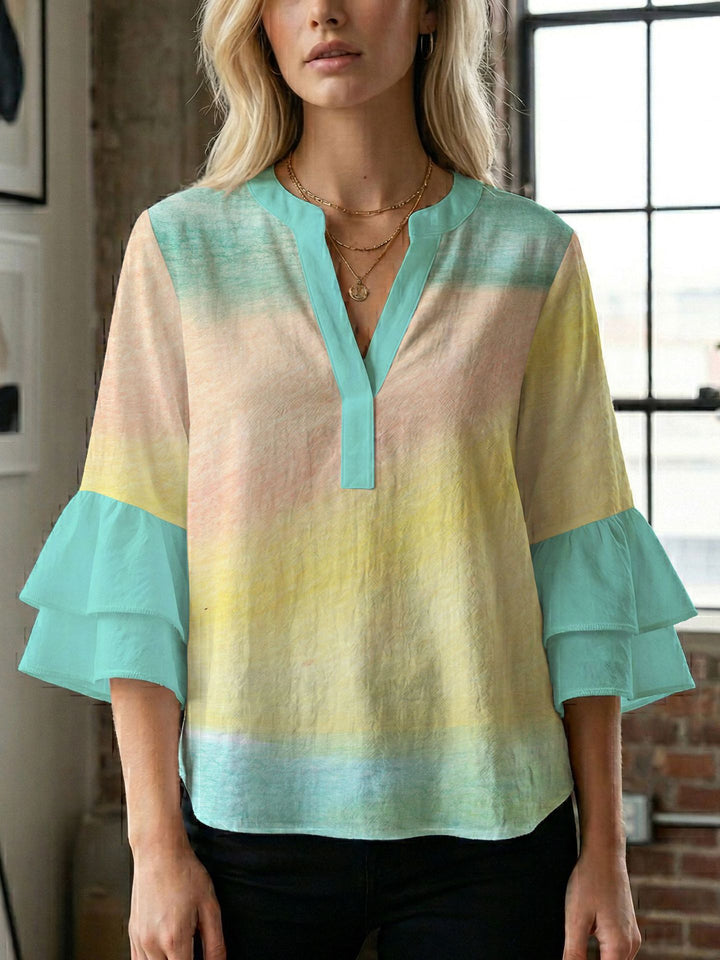 Damen Bluse mit wunderschönen floralem Design Drune