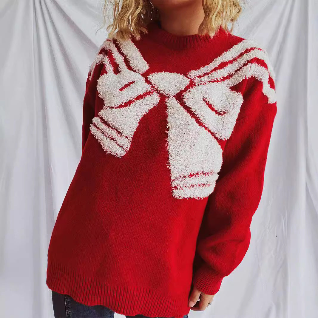 Damen Pullover mit kreativem 3D-Motiv Drune