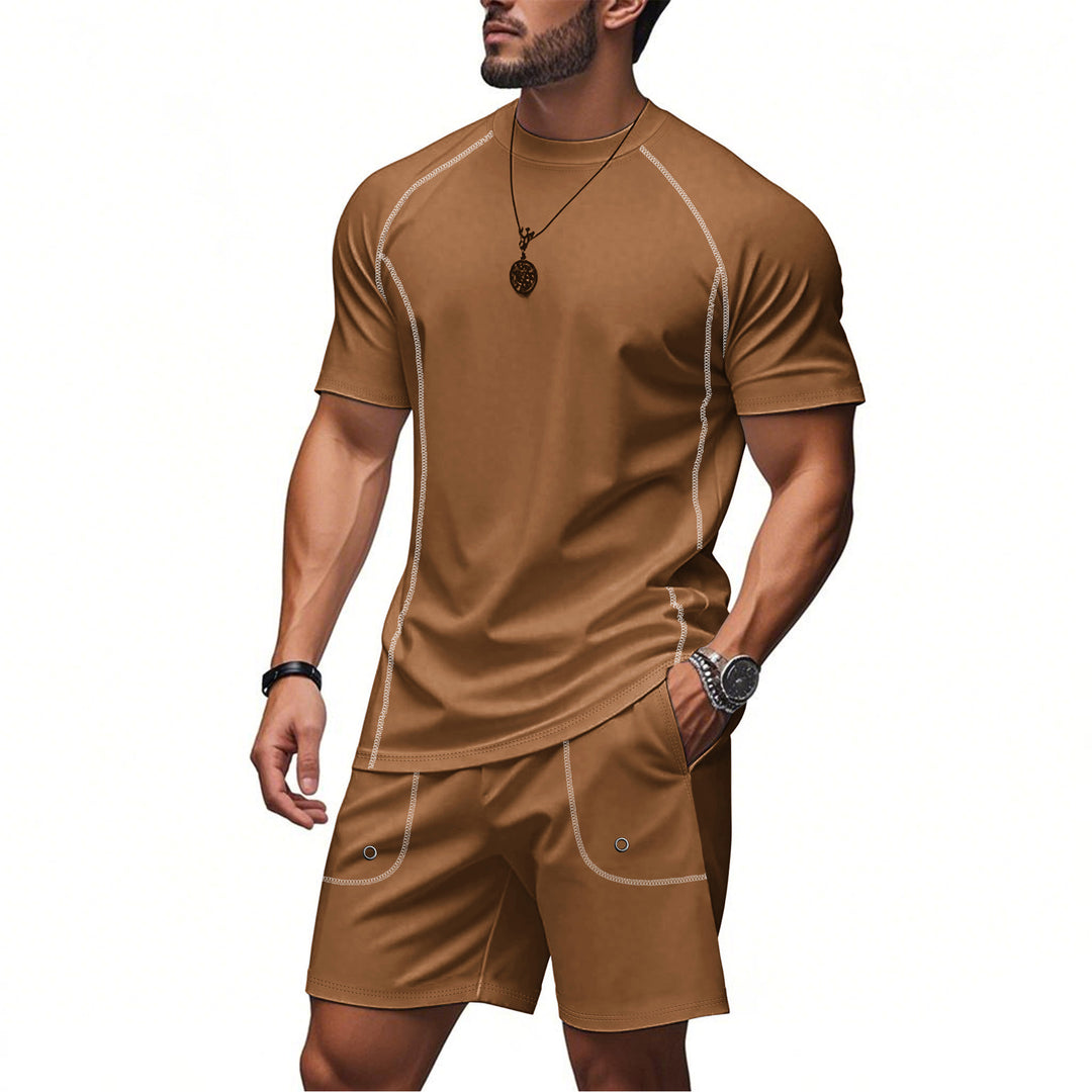 Herren Sportset mit atmungsaktivem T-Shirt und Shorts Drune