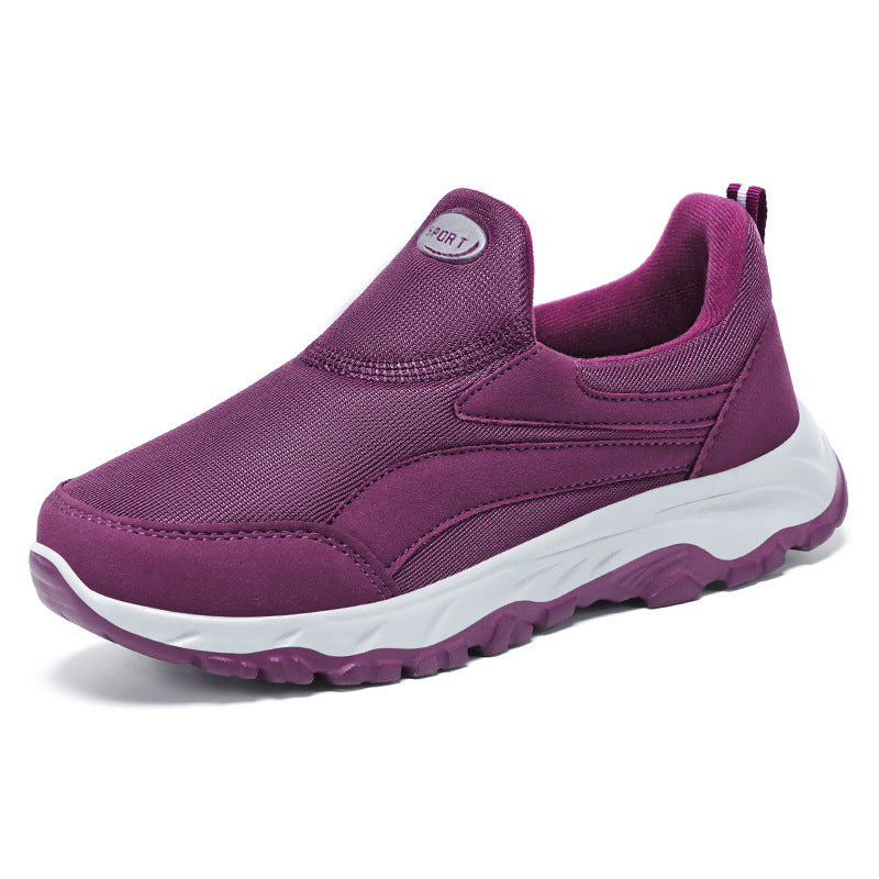 Damen nan leichter Slip-On Walkingsneaker mit elastischem Einstieg, gepolstertem Memory-Fußbett und profilierter rutschfester Laufsohle Drune