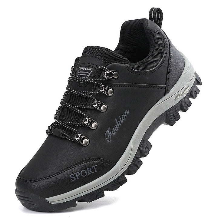 Herren nan robuste Trekkinghalbschuhe mit Metallösen, verstärkter Zehenkappe und griffiger Outdoor-Laufsohle Drune