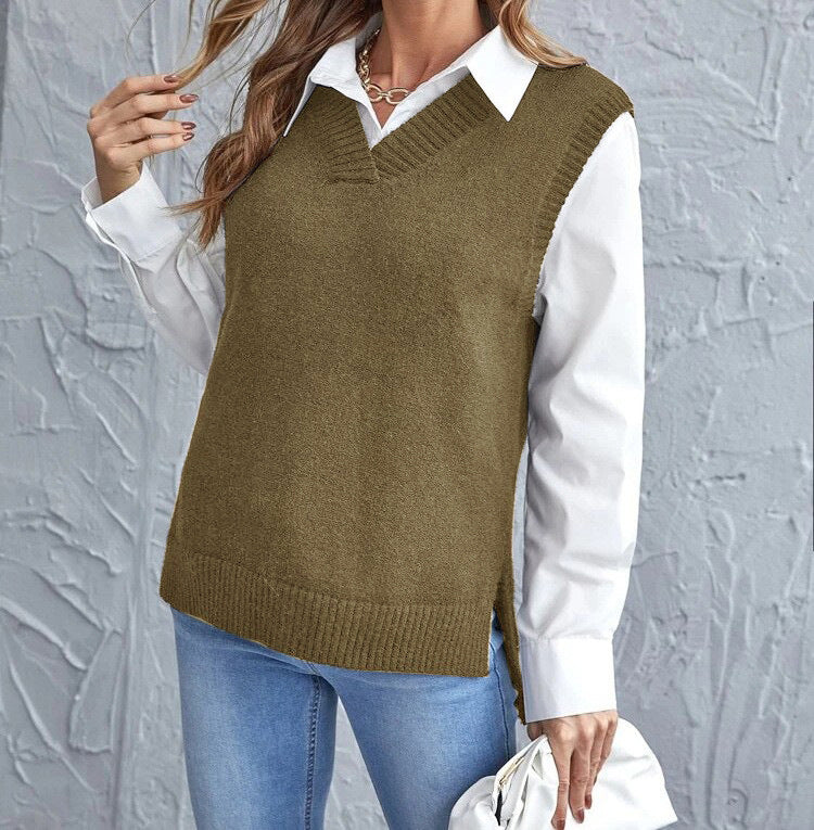 Damen lässiger Layering-Pullover Drune